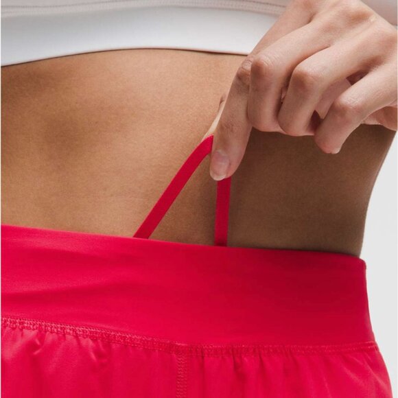 Lululemon Fast and Free High-Rise Classic-Fit Split Short 3" Red Glow (NWT) - Picture 5 of 9